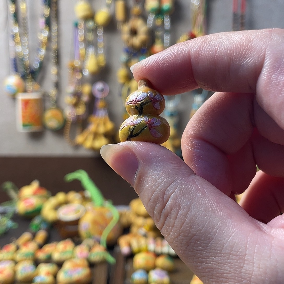 玉兰花做工精美小葫芦