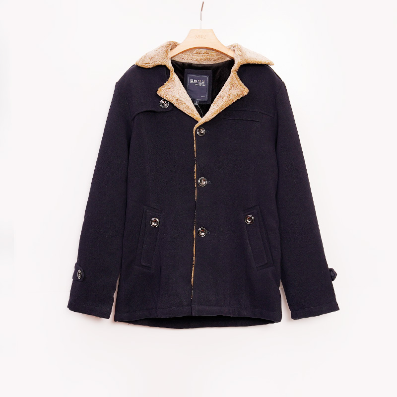 Y4VON0379#秋冬男女同款外套中长款保暖大衣时尚连帽加绒加厚上衣