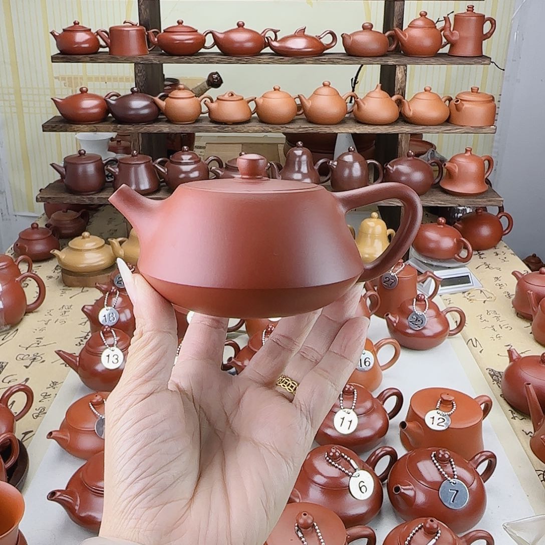 流***生紫砂茶壶大石瓢壶200c内嵌