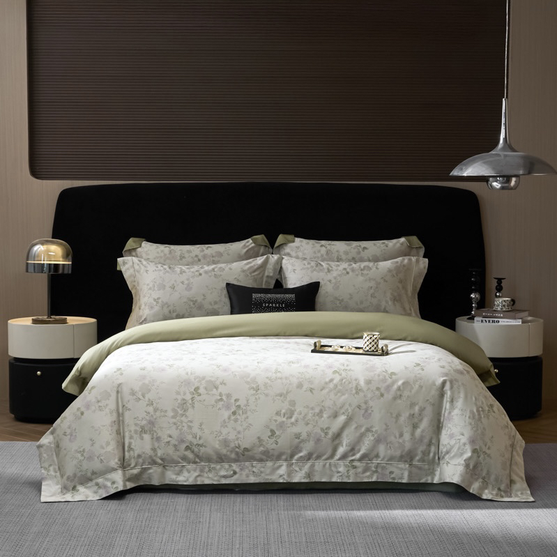 晚意青银  Dafenry·Home 高奢复古色织长绒棉提花四件套专属