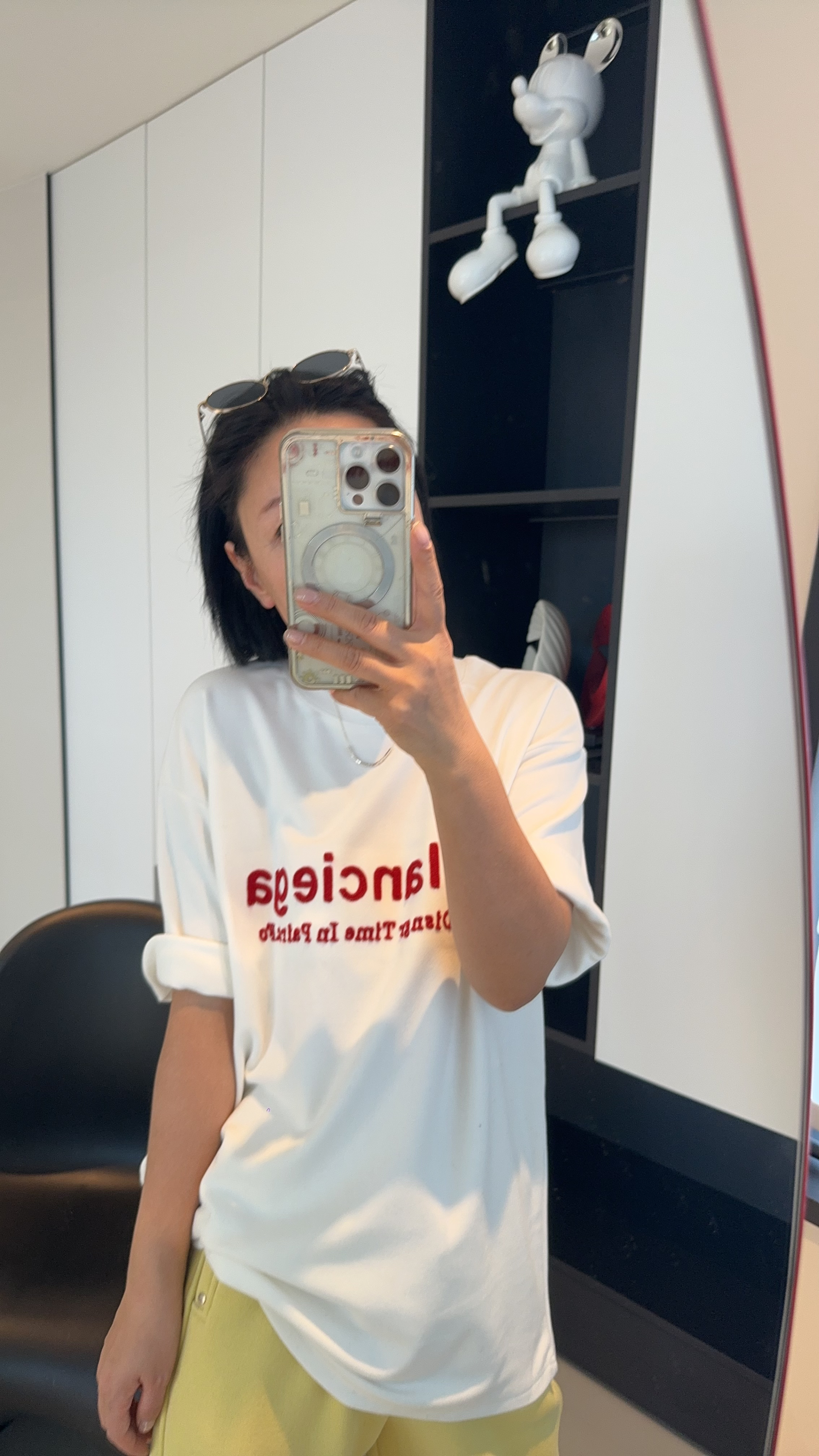 BABALA极简设计师款英文字母半T恤款号S23288