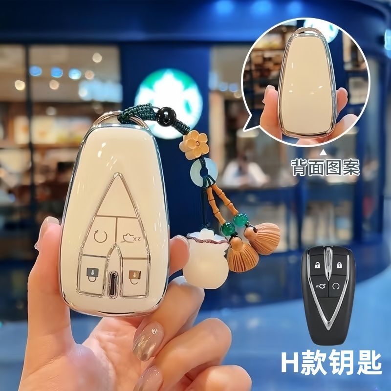 适用长安车钥匙套cs75plus包cs55plus逸动cs35plus壳x5欧尚x7unit