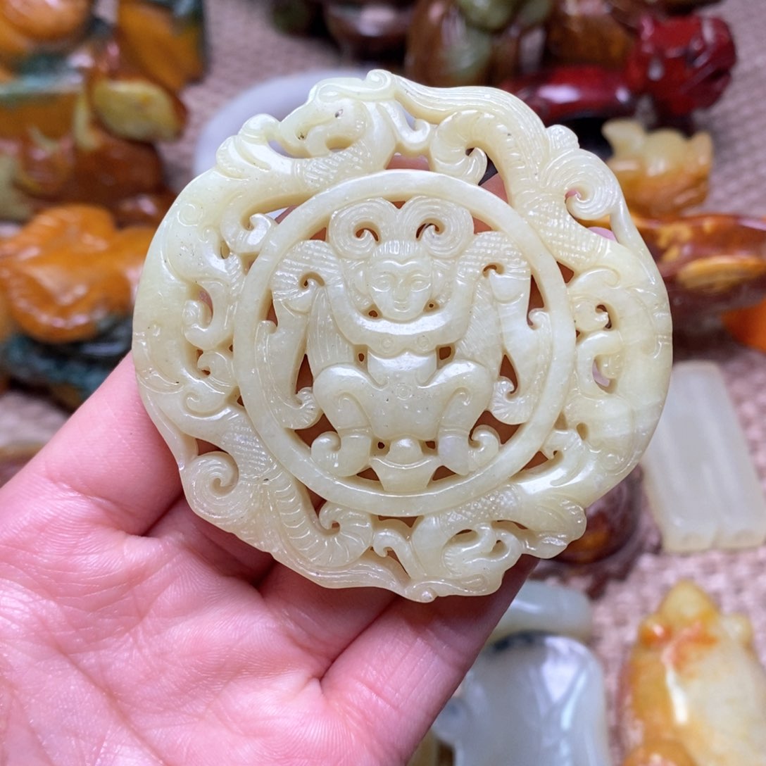 白玉菩提吊坠白玉菩提白玉菩提摆件