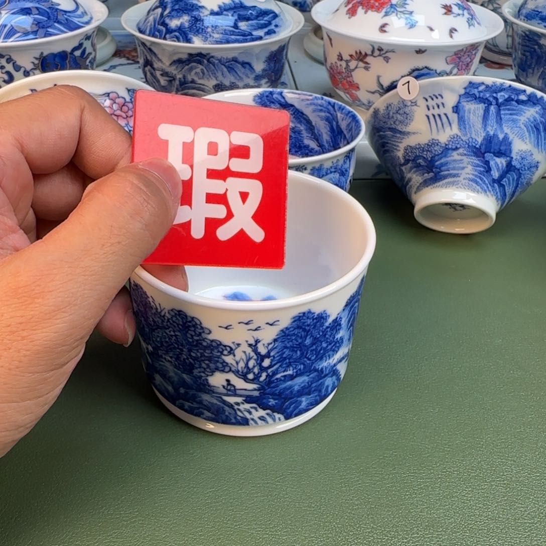 纯手工春手绘茶具12