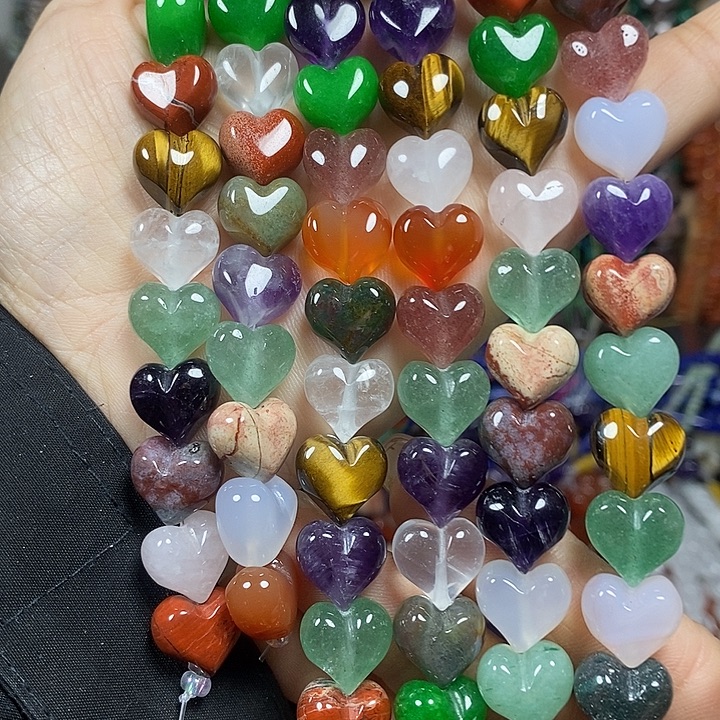 玛瑙/玉髓未镶嵌珠宝半成品多宝屁桃卡12mm15颗