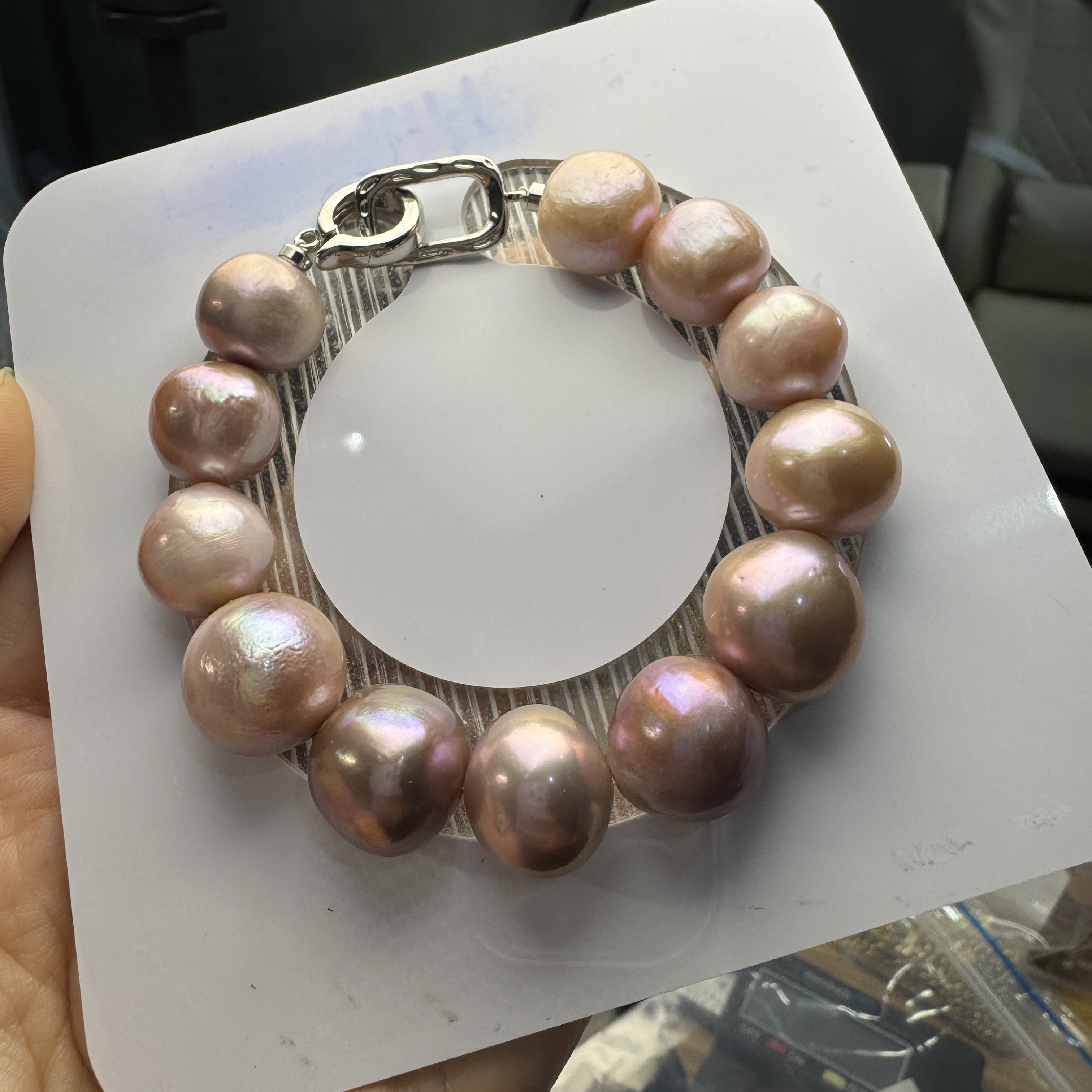 凝夜紫深紫混彩11-14mm珍珠16以内手围