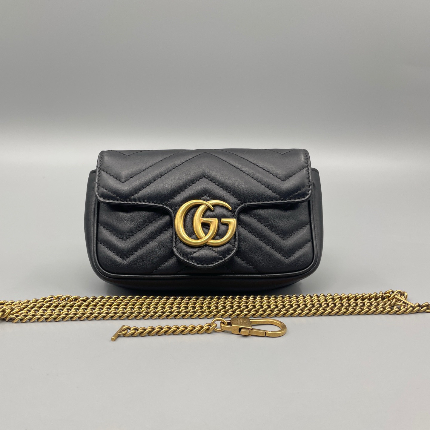 95新 GUCCI/古驰 GucciMarmont 马蒙mini斜挎包 尺寸16*10 A2092