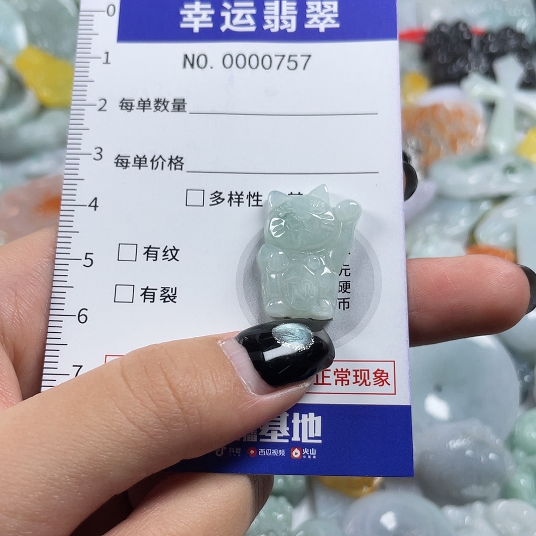 翡翠未镶嵌颈饰757