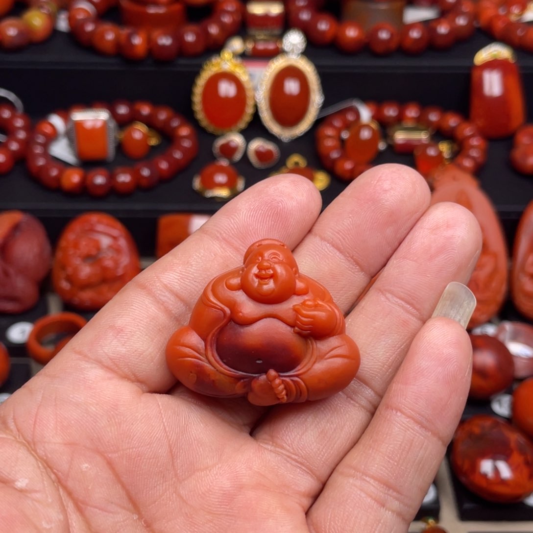 南红玛瑙珠宝奇石未镶嵌吊坠