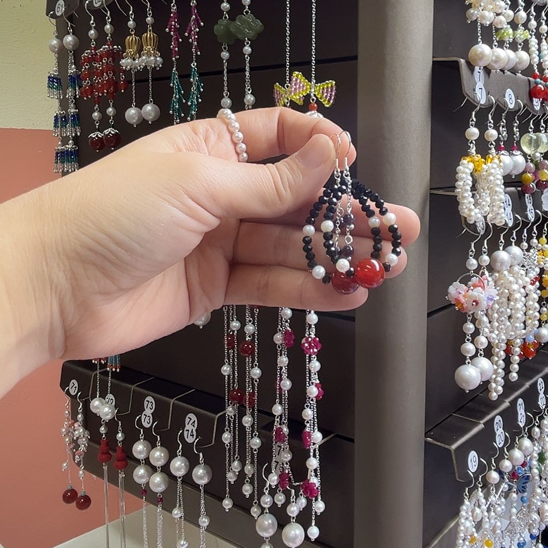 925银博雅手作S925纯银耳饰