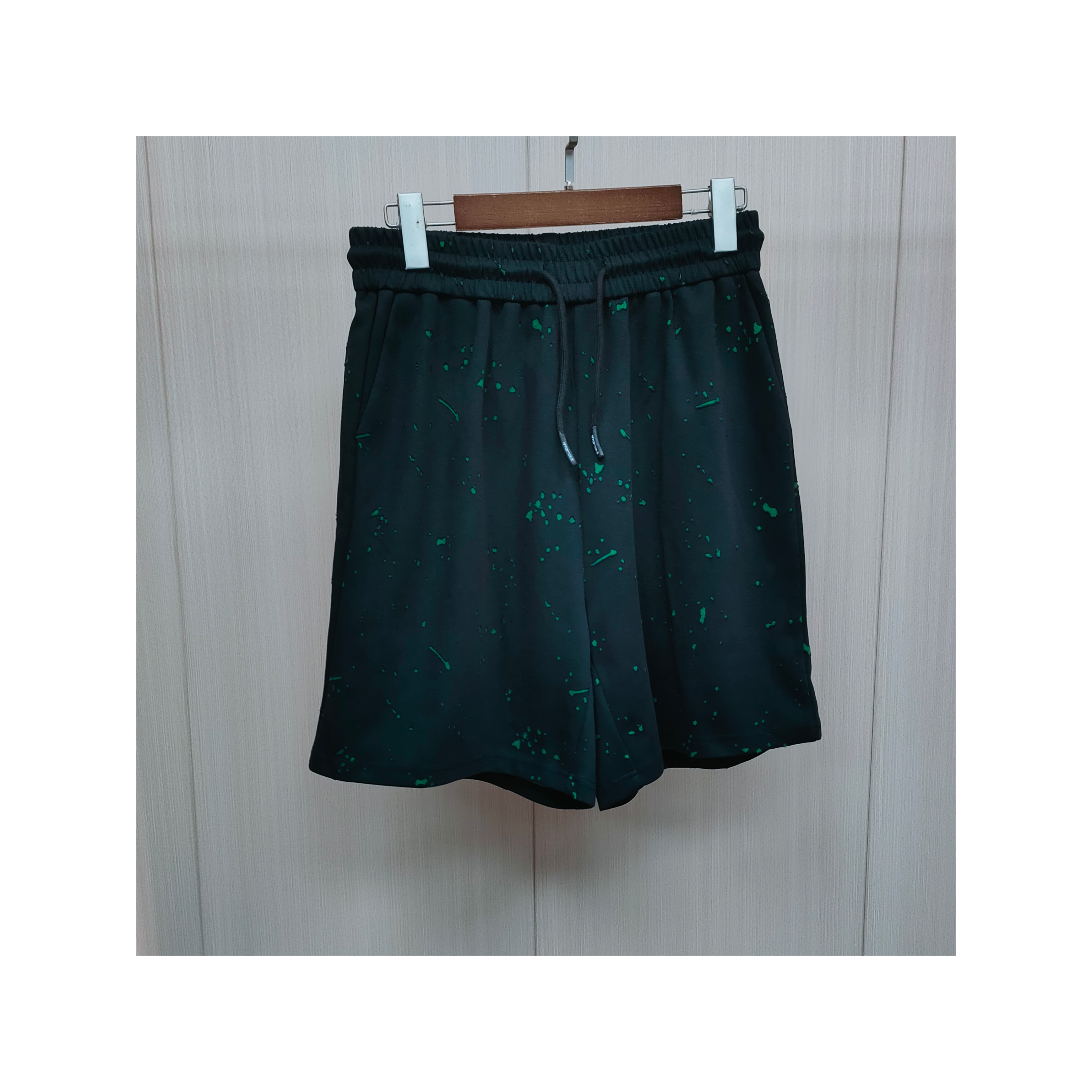 S88020964 松紧腰做旧五分短裤