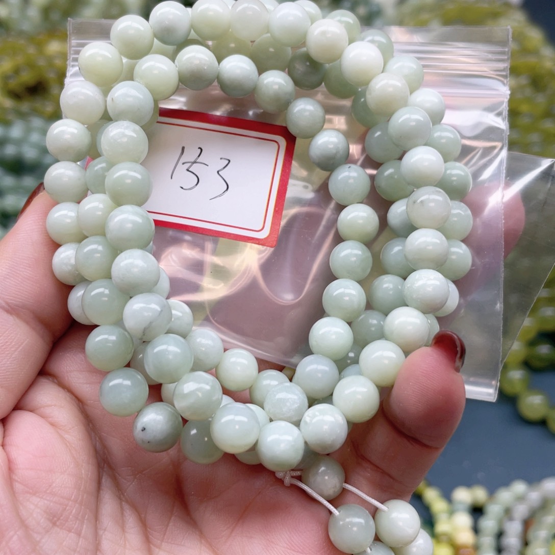 未镶嵌蛇纹石玉手串