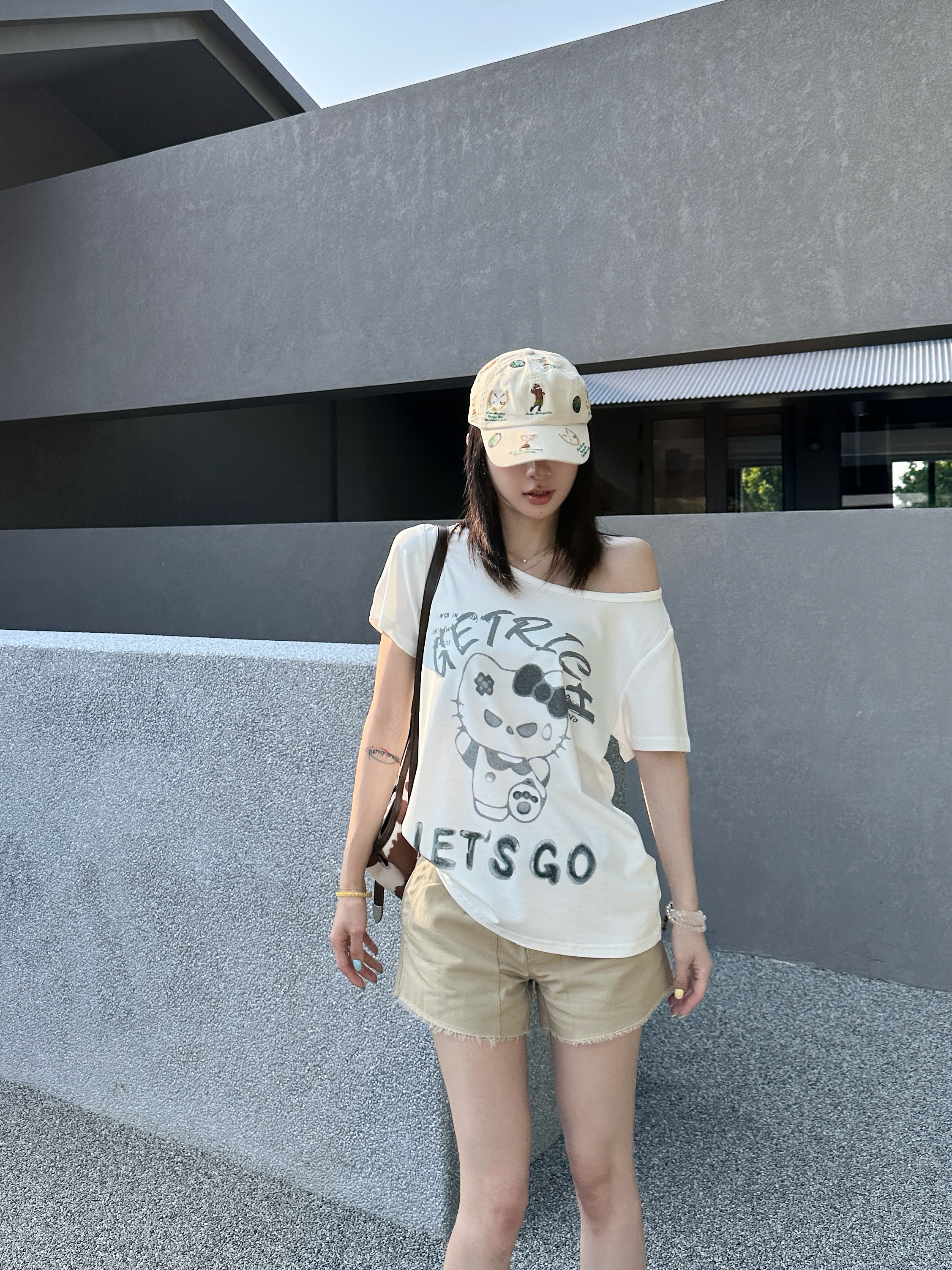 『VIDIN LIM』暴躁Kitty/Cool Touch凉感科技印花T恤 8011