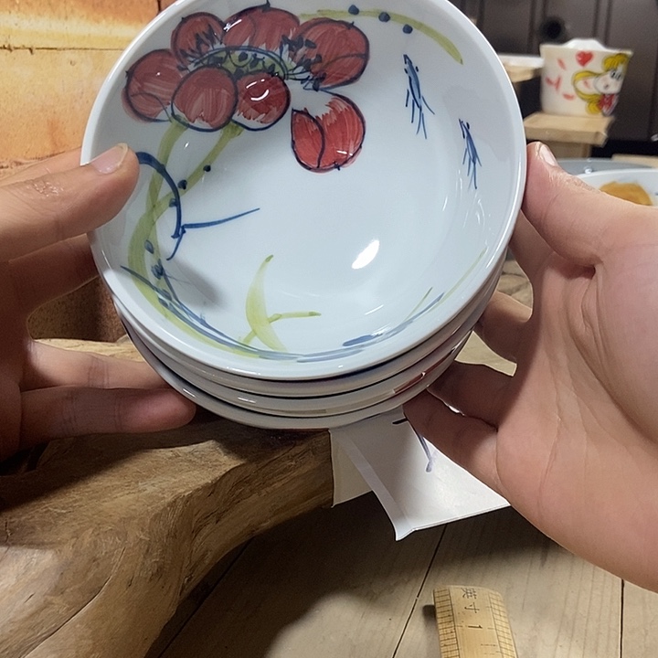 暇疵景德镇手绘高温釉下彩