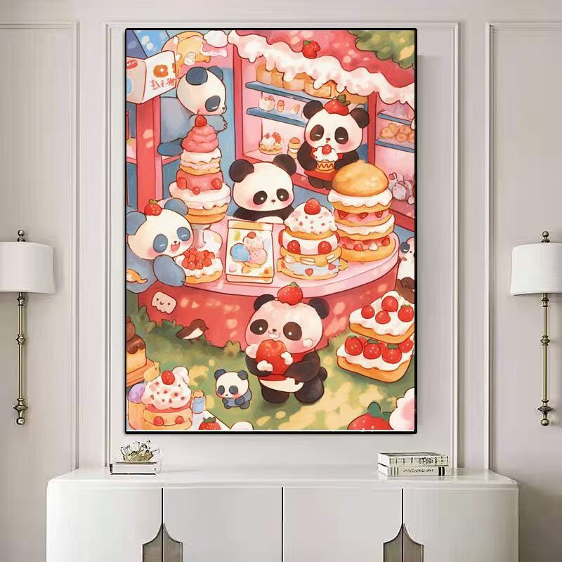 蒙娜丽莎皇室十字绣森林蛋糕店可爱卡通新款手工绣27色满绣无勾边