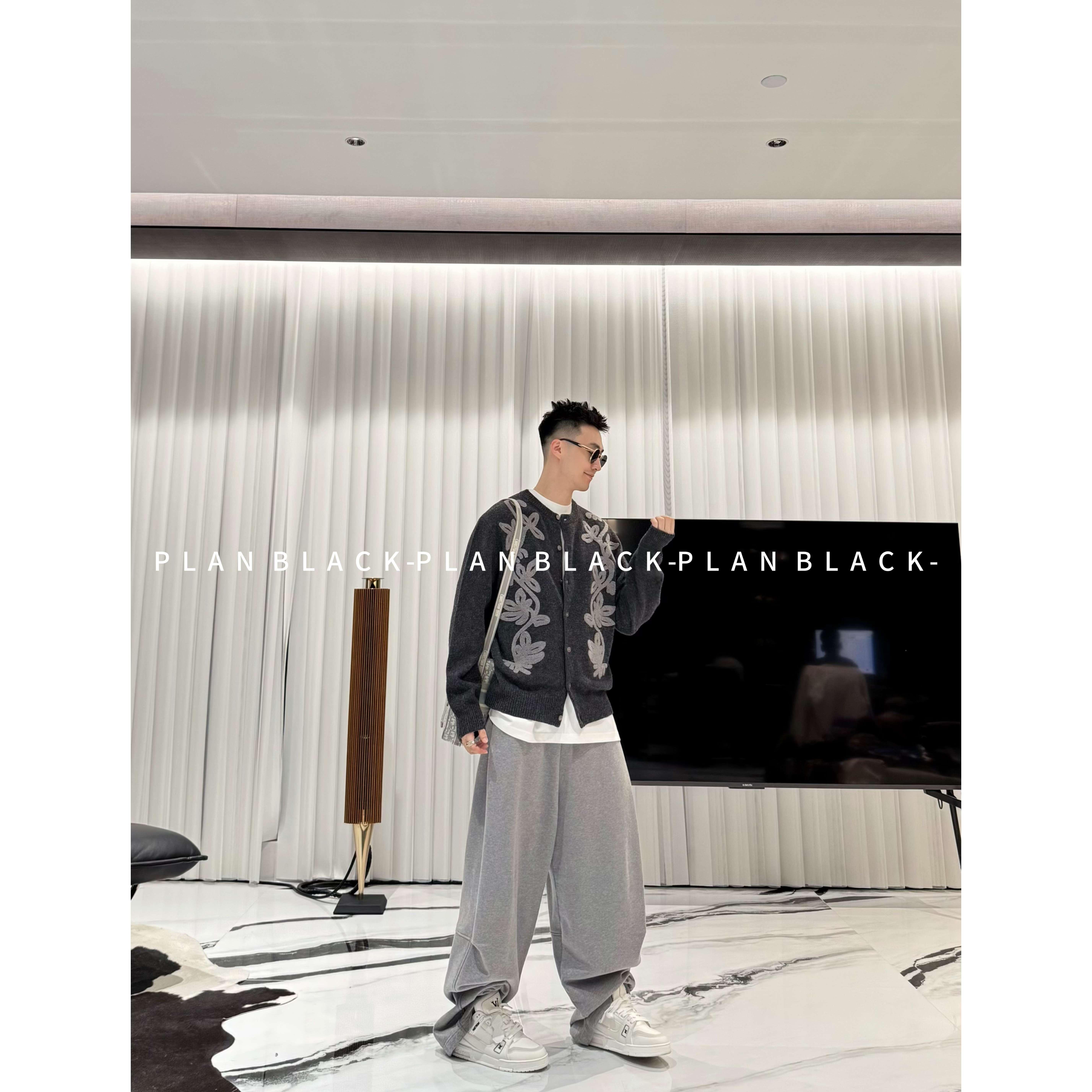 RICH陈发财【琢雕花/针织毛衣】艺术针织！休闲重工男毛衣8269