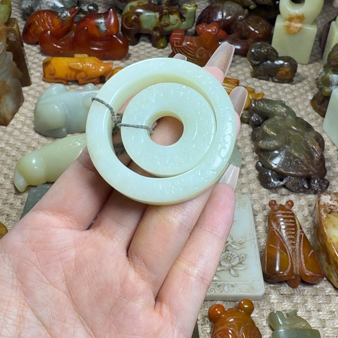 白玉菩提吊坠挂件