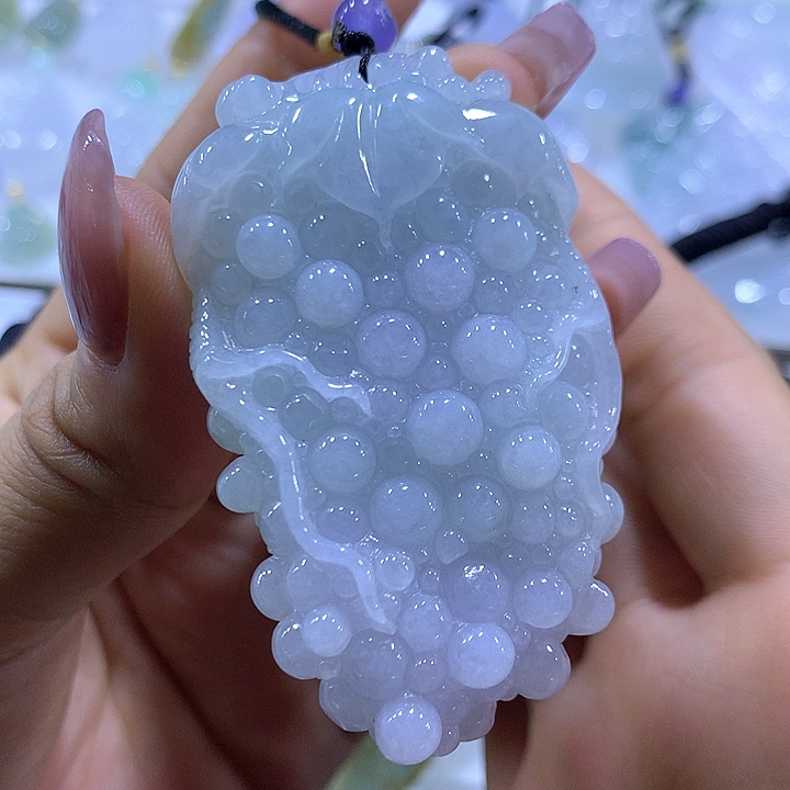 翡翠颈饰未镶嵌天然翡翠A货吊坠
