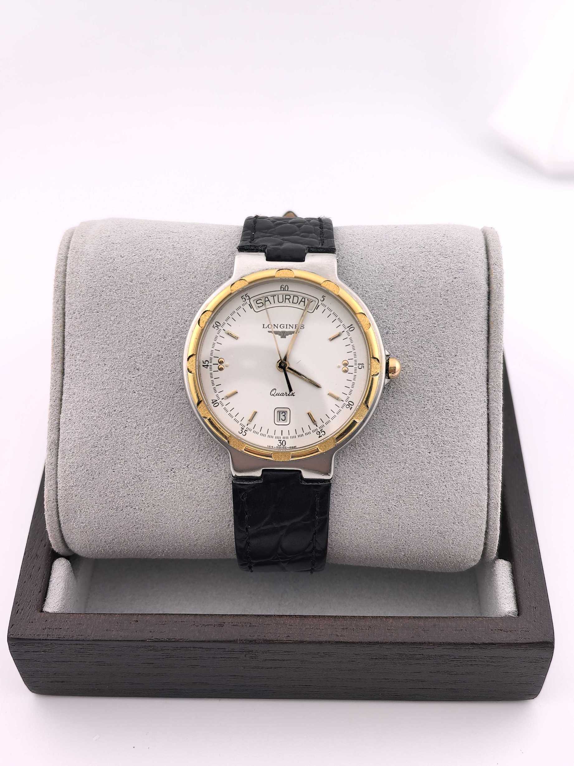 95新 Longines/浪琴 中古浪琴女表/石英机芯/表经33mm/01491