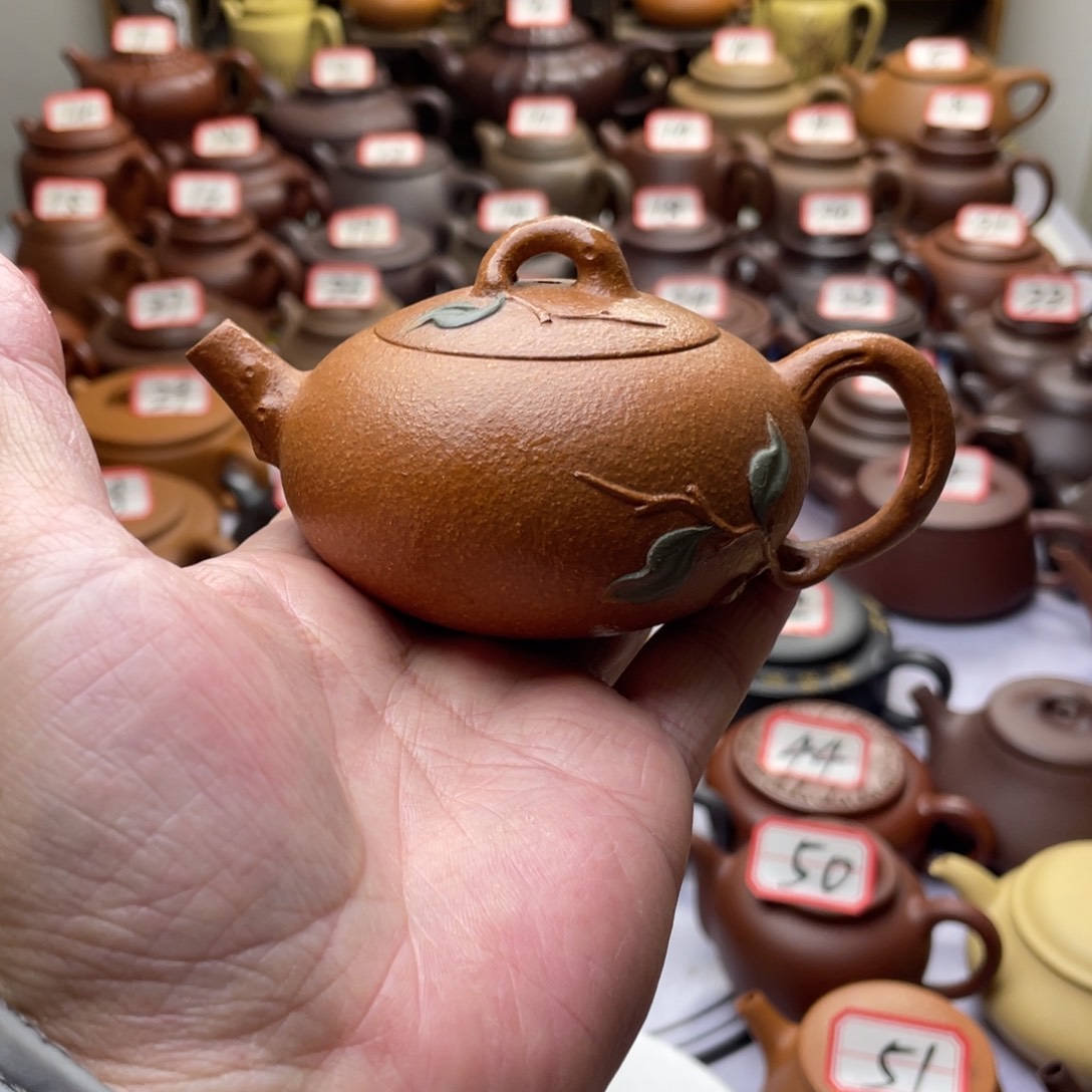 紫砂茶壶宜兴紫砂半手工