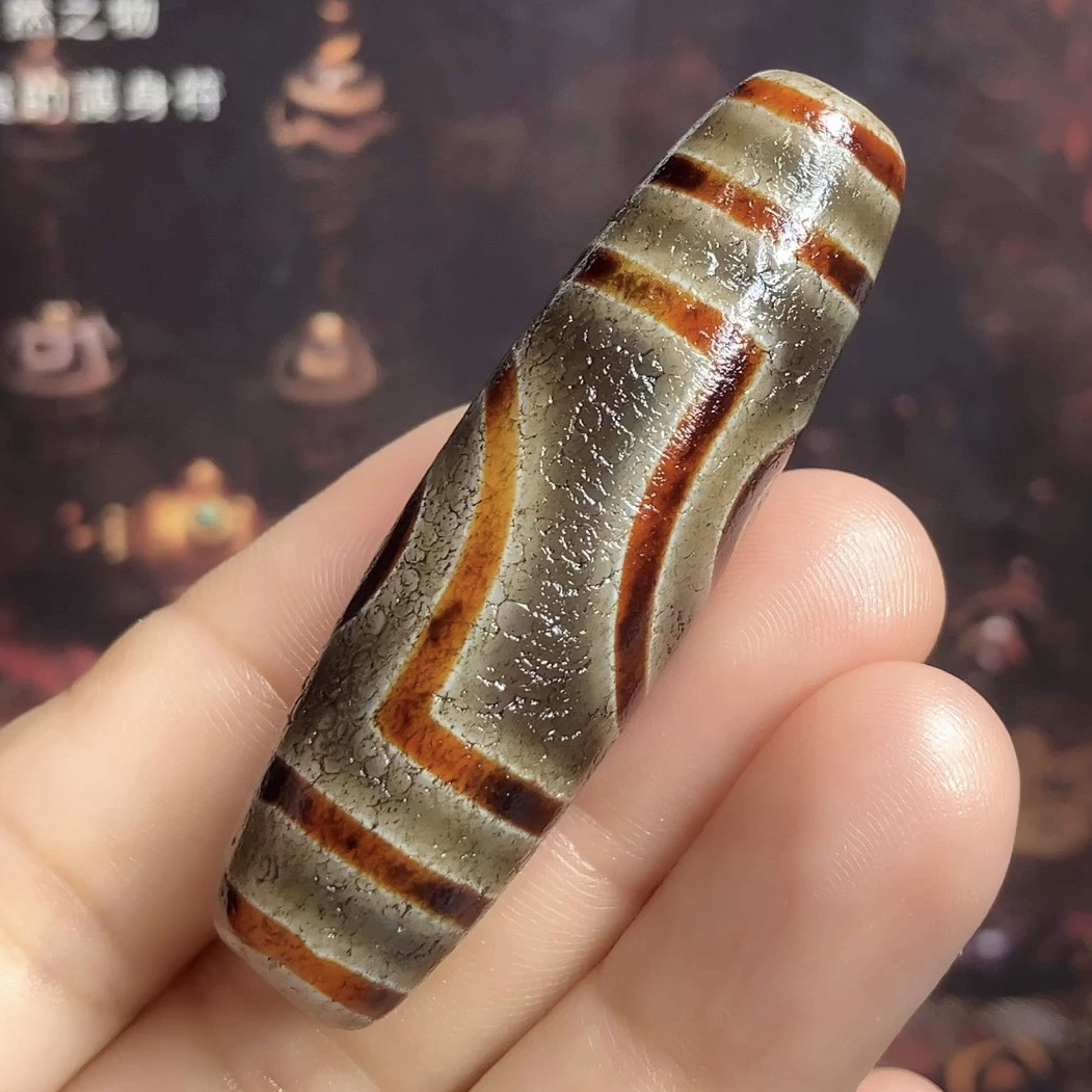 行运台工金沁二眼天珠天然玛瑙复古百搭颈饰锁骨链饰品