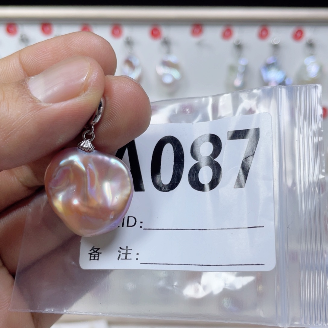 淡水珍珠巴洛克银S925镶嵌