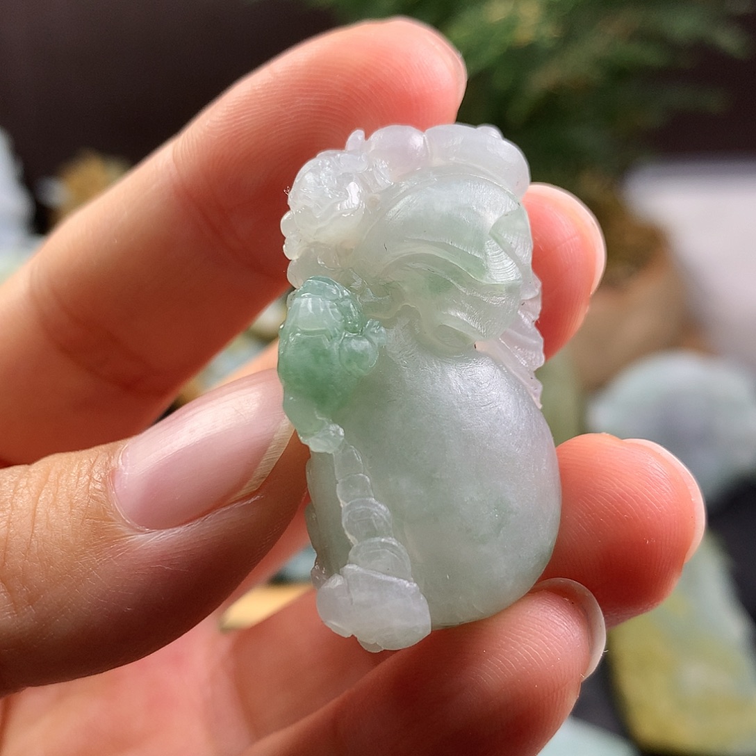未镶嵌定制翡翠钱袋