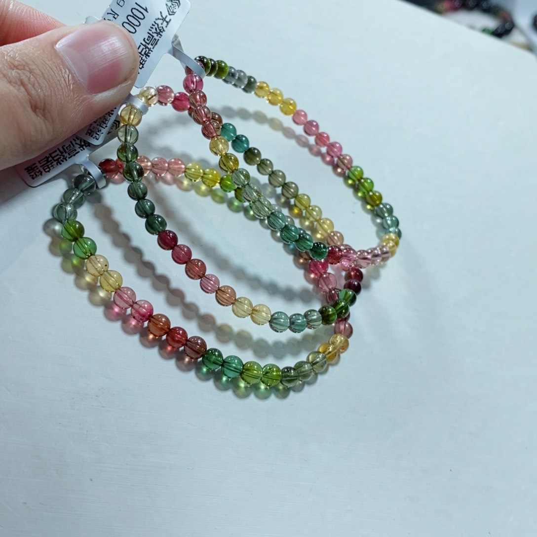 碧玺手链未镶嵌多样性发一条