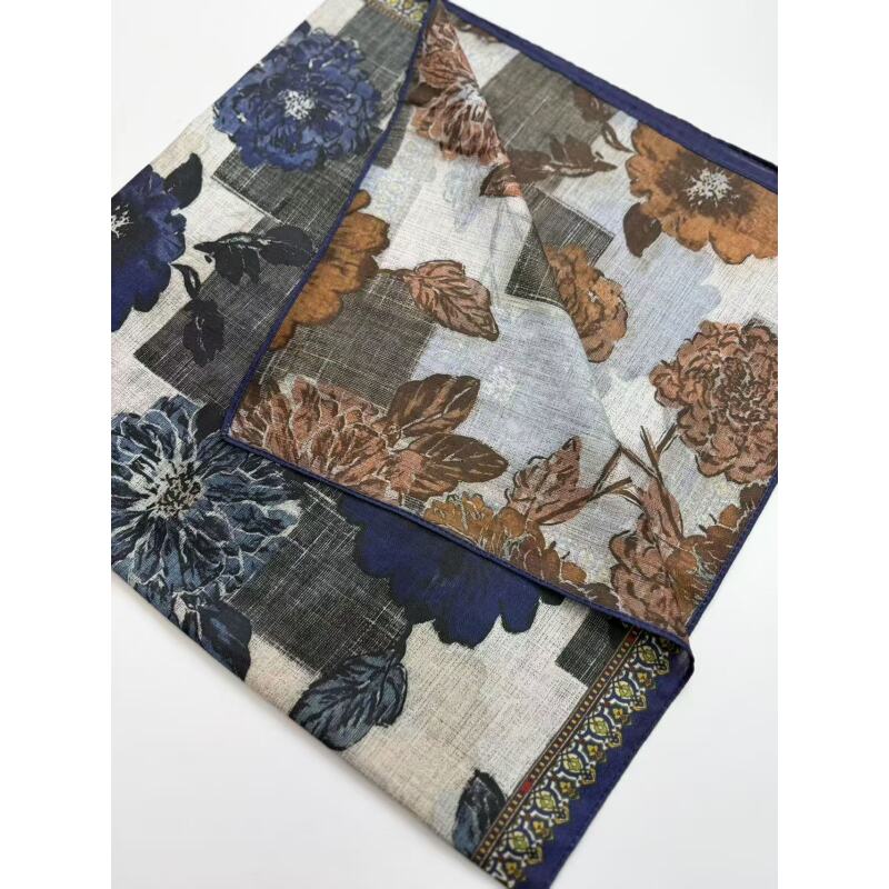 【B164】花香漫布 丝毛方巾 围巾85*85左右{无礼盒}