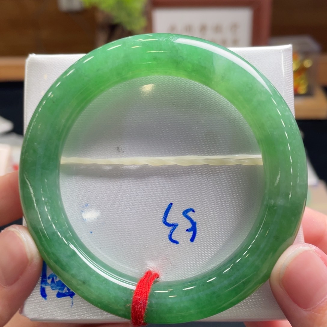 翡翠手镯未镶嵌53 圆条 