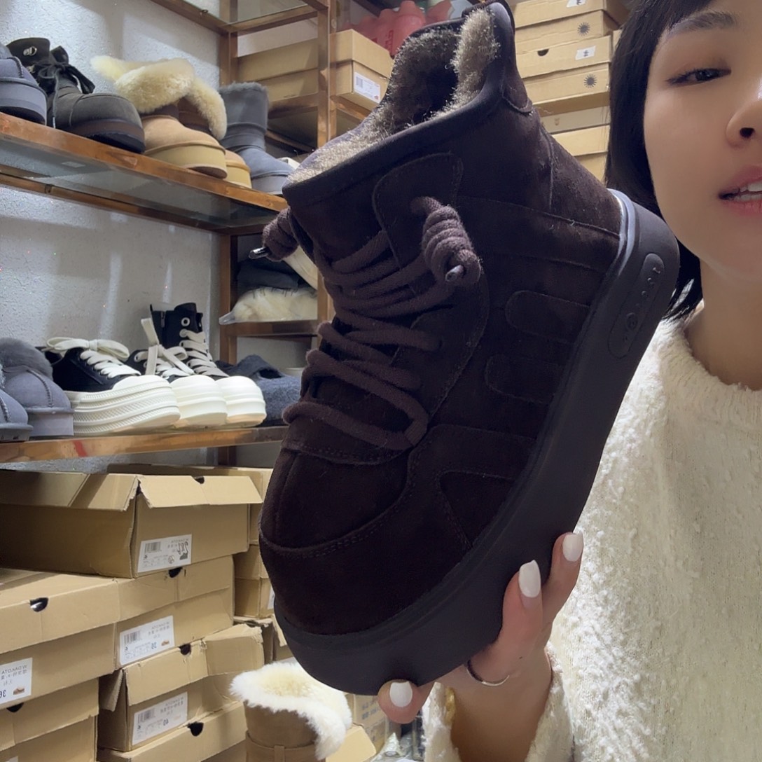 36码咖色卡皮巴拉雪地靴