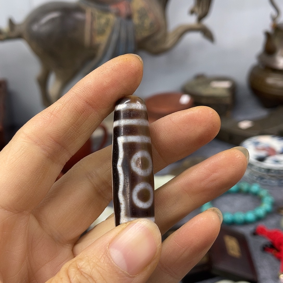 远***方铜摆件一个小物件。 