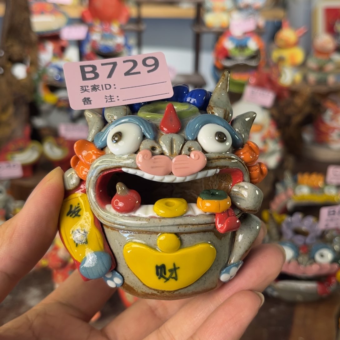 泥塑纯手工茶宠摆件