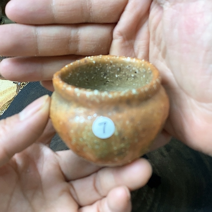 杯手工粗陶、柴烧茶器