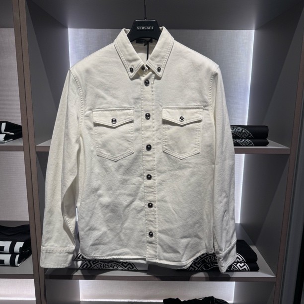 未使用 VERSACE/范思哲 国内现货/男士衬衫牛仔外套专柜款
