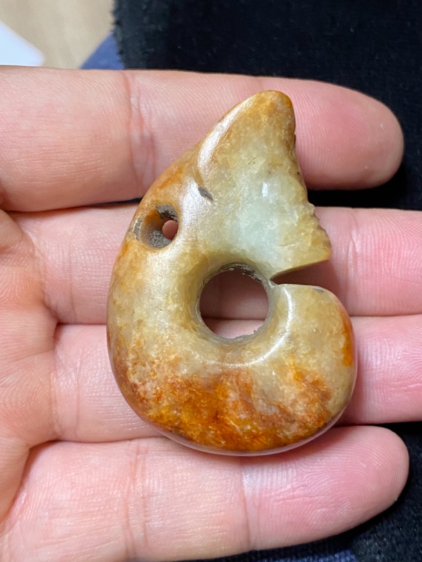 河磨奇石猪龙型件