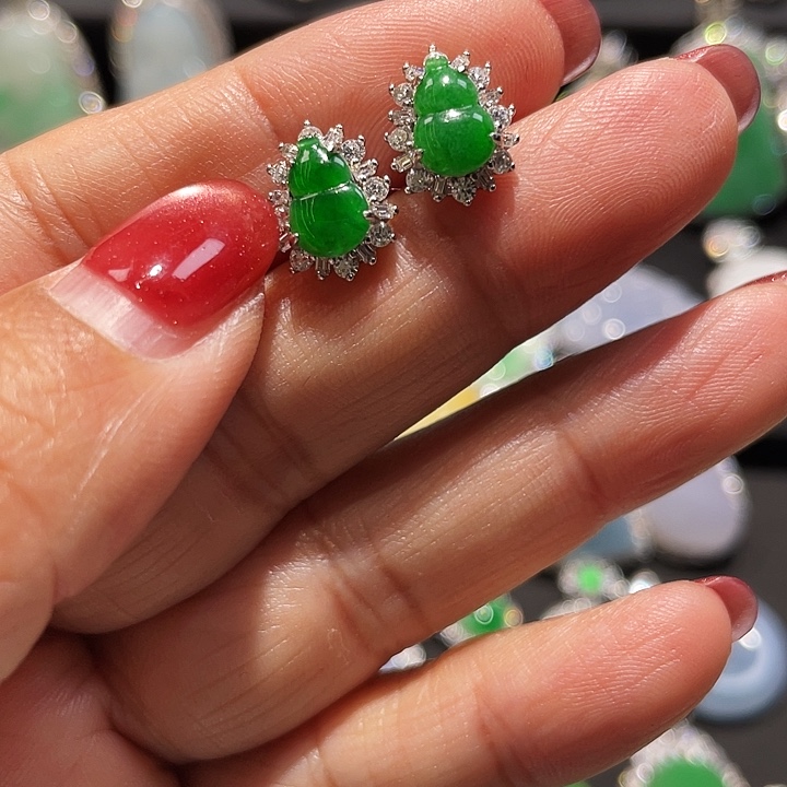 翡翠银S925镶嵌颈饰