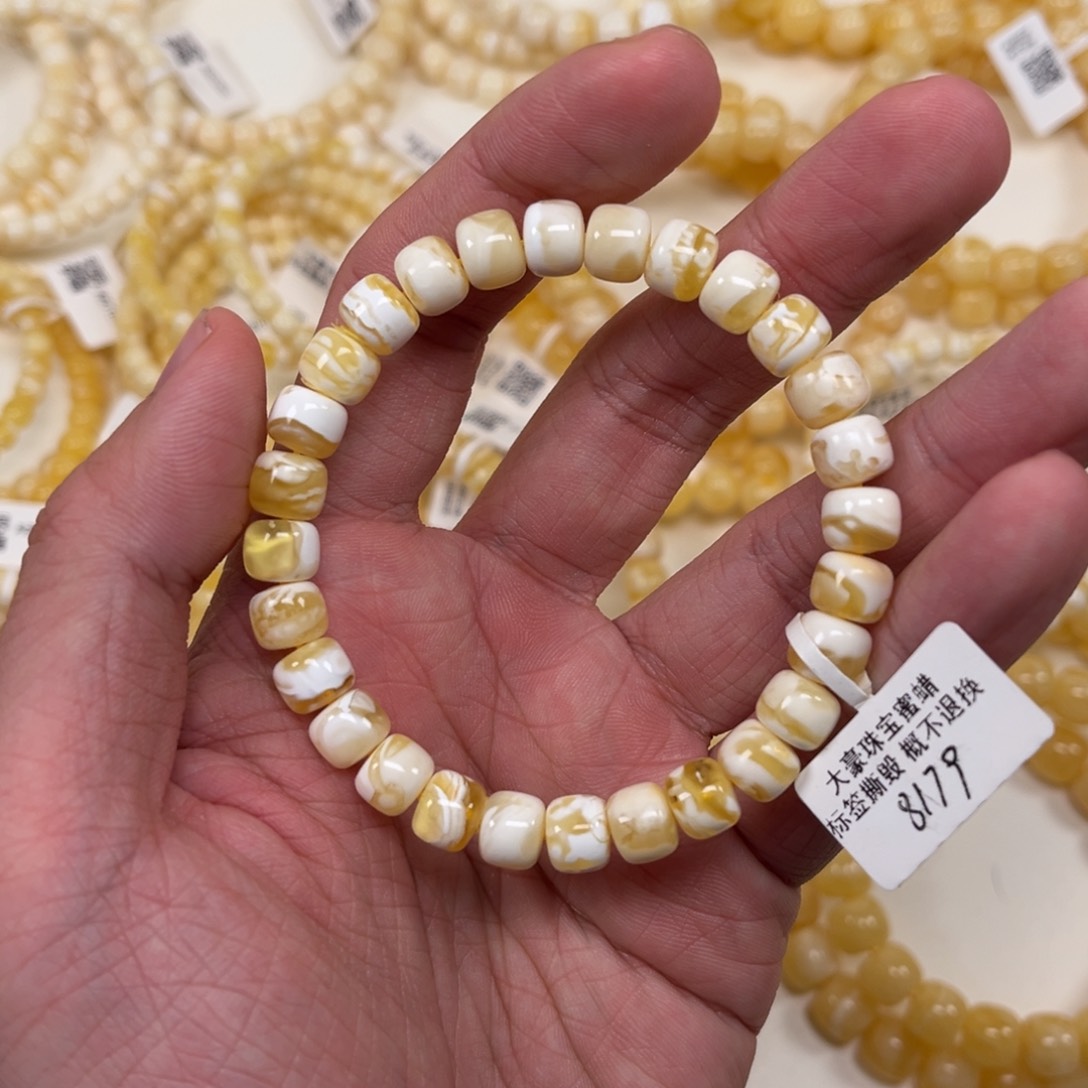 蜜蜡手串未镶嵌虎****ʔ蜜蜡手串8