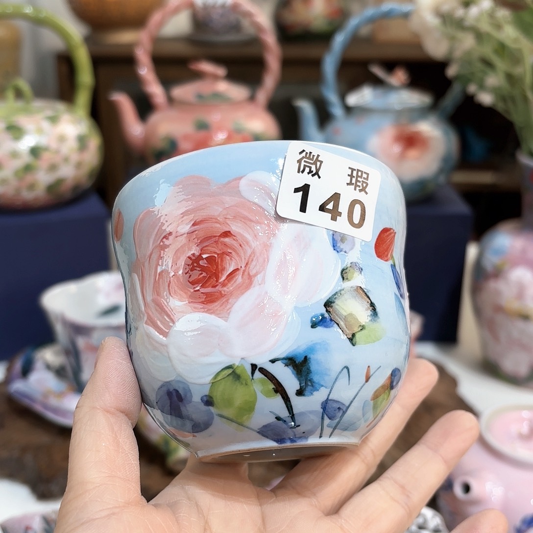 浪****景德镇手绘高温釉下彩陶瓷茶具
