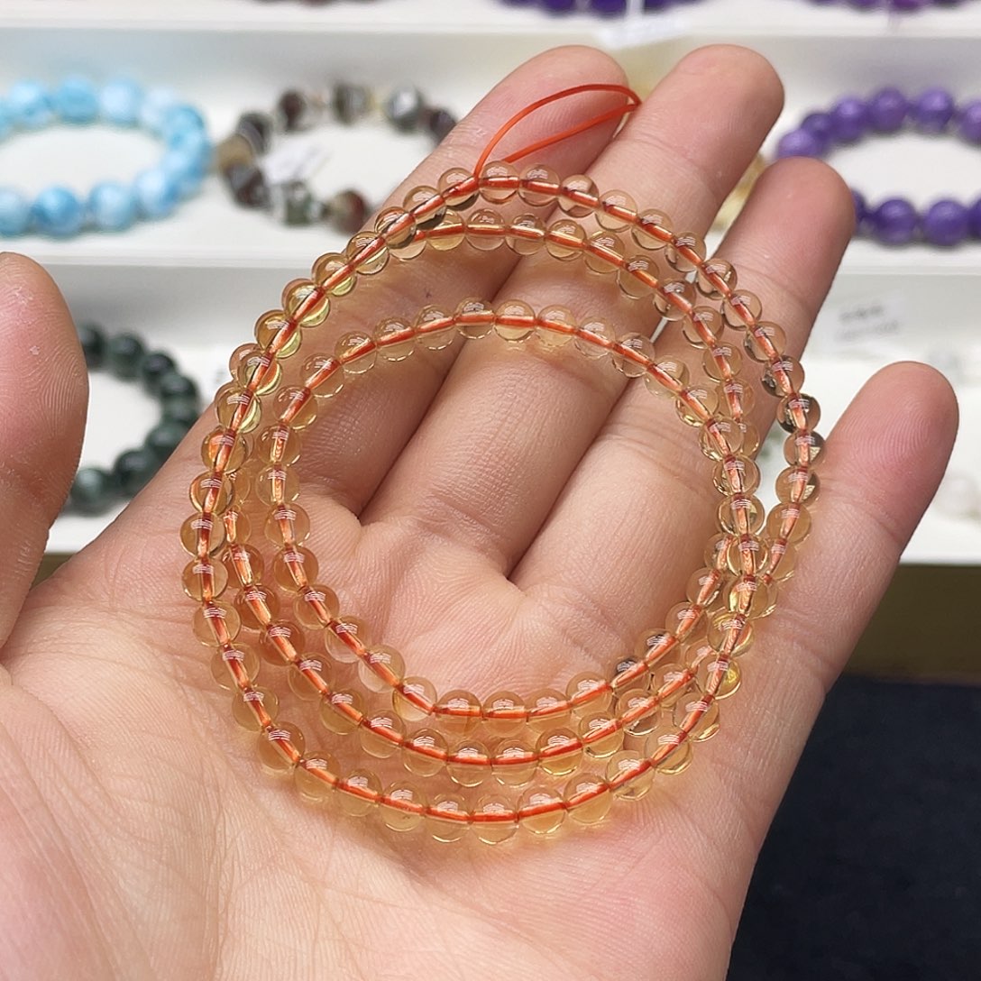 水晶手链未镶嵌巴西暴力黄5