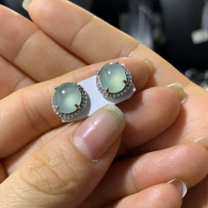 翡翠银S925镶嵌戒指