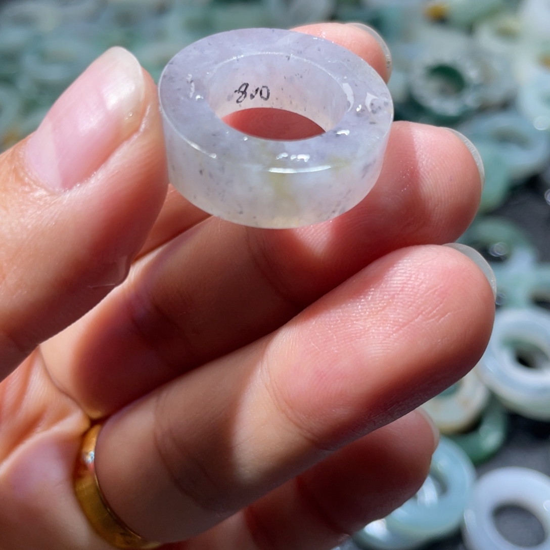 定制翡翠未镶嵌天然翡翠8-16冰粉乌鸡