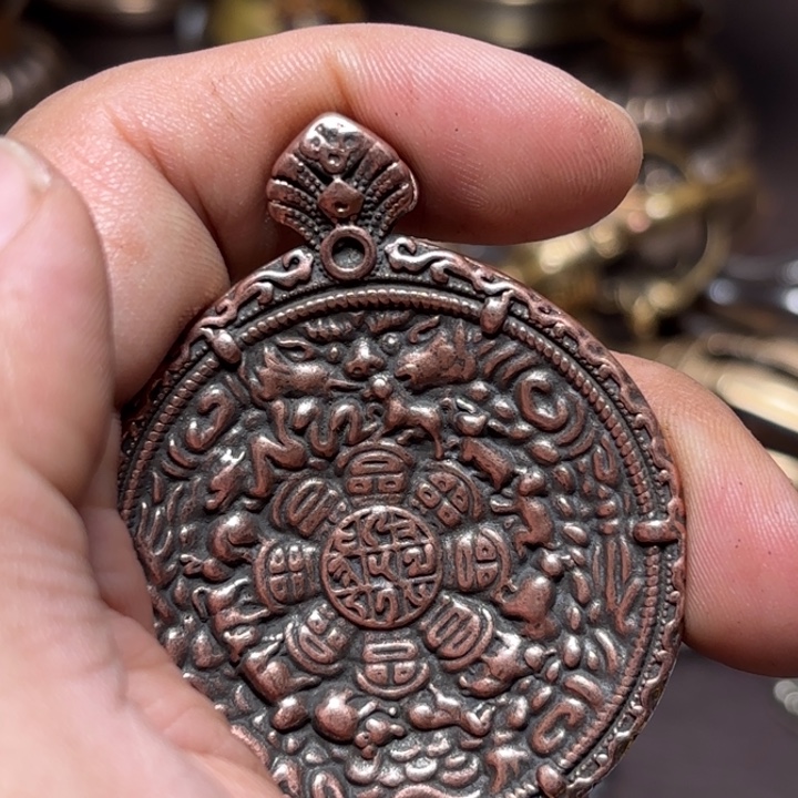 天***大铜星月菩提挂件菩提星月