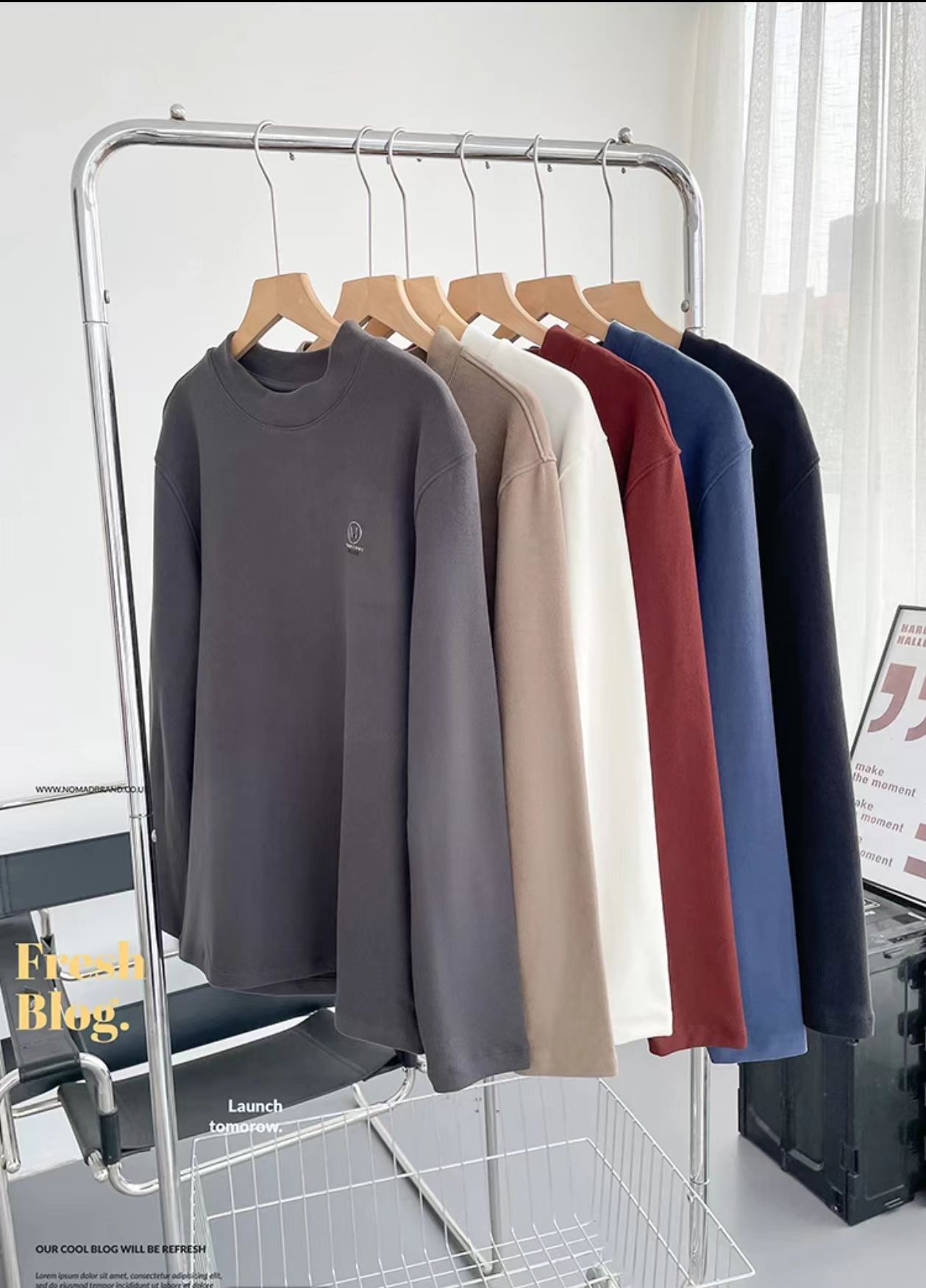 1331#石墨烯M烫花男款打底衫  