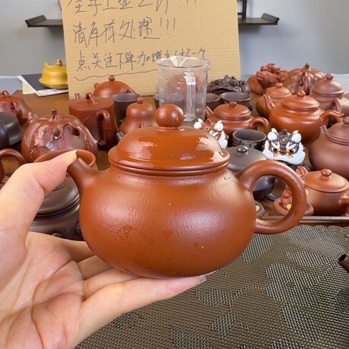 K***G茶壶紫砂朱泥全手容天