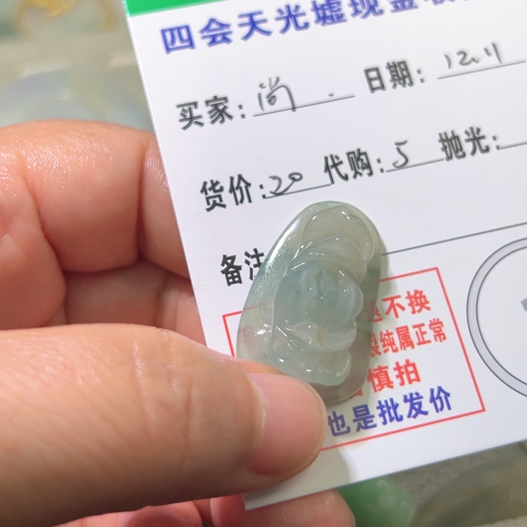 翡翠未镶嵌颈饰翡翠