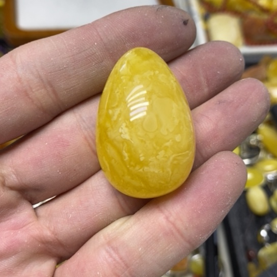 蜜蜡裸石未镶嵌吊坠