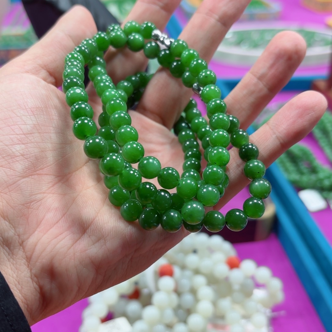 和田玉手链拍一发一多样性未镶嵌