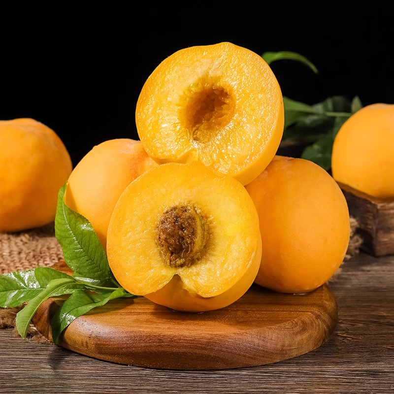 【恰好庄园】山东蒙阴黄金蜜黄桃新鲜水果3/4.5斤扁桃子大毛桃包邮