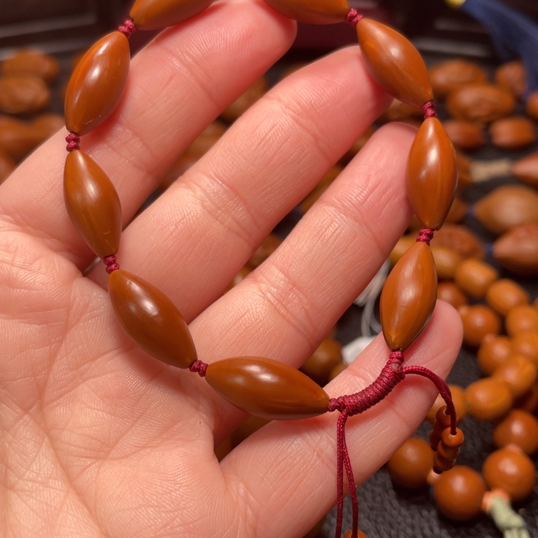 手串/手链橄榄核0.9柳叶核纯手工打磨